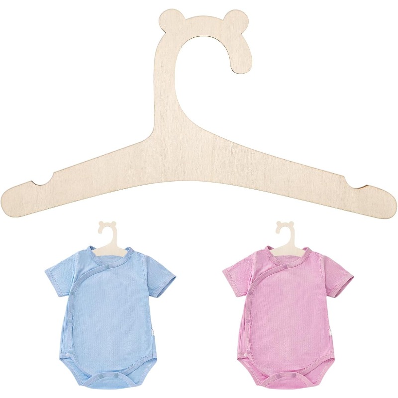 Baby Nursery Hangers - Baby Clothes Rack Cute Bear Wooden