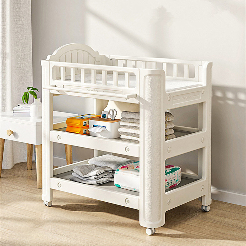 Baby Nursery Table - Baby Changing Table, Multifunctional Diaper Station,
