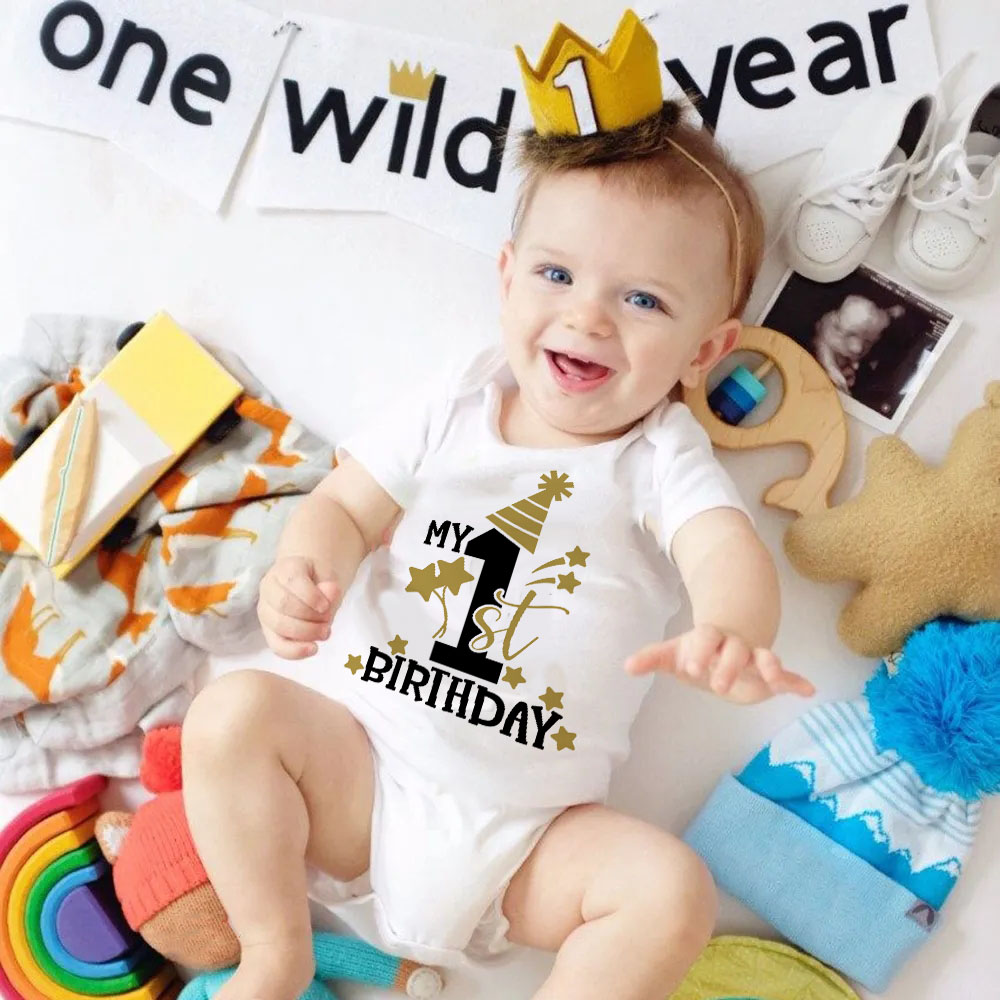 Baby Nursery Ideas Boy - My 1st Birthday Newborn Romper Summer
