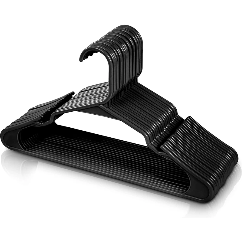 Baby Nursery Hangers - 20/60 Pack Black Baby Nursery Closet