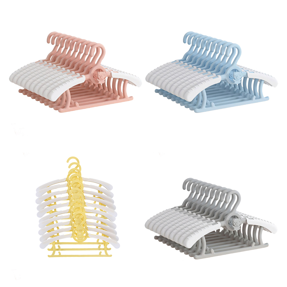 Baby Nursery Hangers - 10Pcs Extendable Baby Nursery Closet Hanger