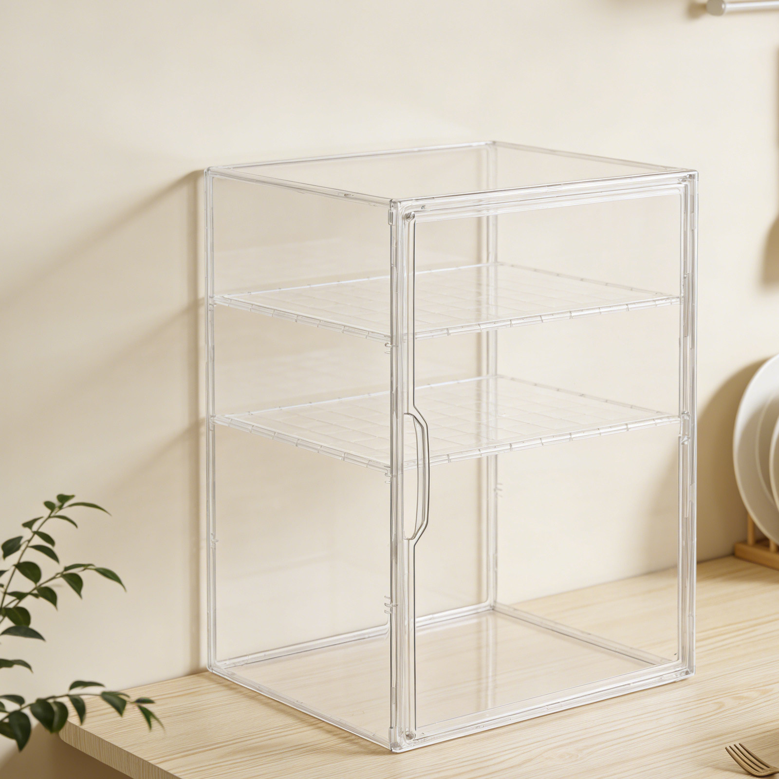 Baby Nursery Shelf - 3-Tier Clear Bottle Organizer for Baby