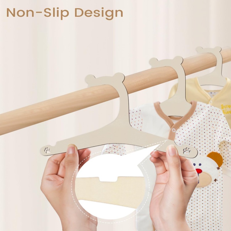 Baby Clothes Rack Cute Bear Wo - Baby Nursery Hangers recension och pris