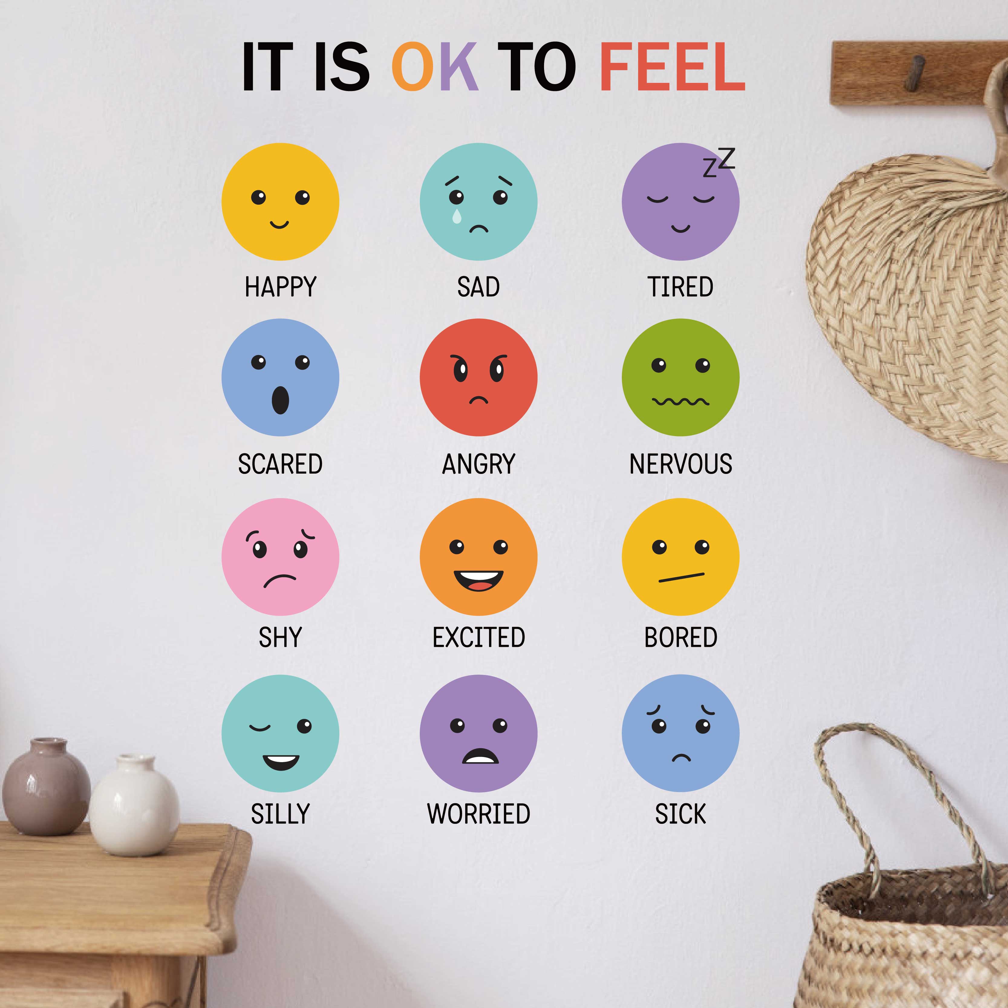 3D Colorful 12 Types of Emotic - Baby Nursery Set Furniture recension och pris