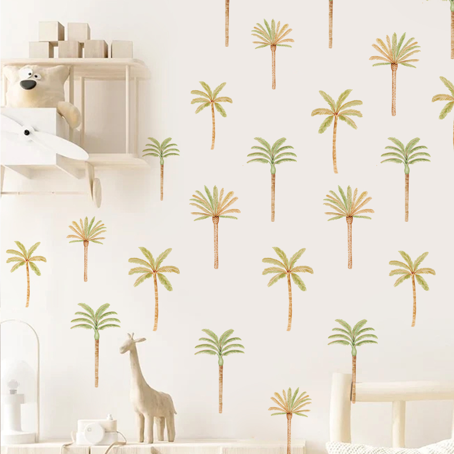 Boho Coconut Palm Tree Wall St - Baby Nursery Set Furniture recension och pris