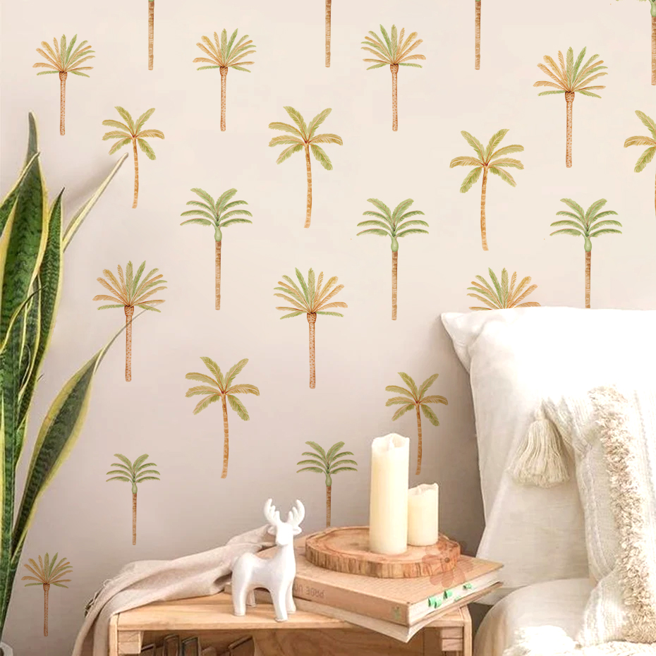 Boho Coconut Palm Tree Wall St - Baby Nursery Set Furniture recension och pris