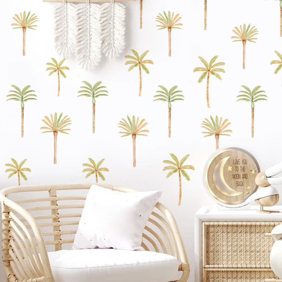 Boho Coconut Palm Tree Wall St - Baby Nursery Set Furniture recension och pris