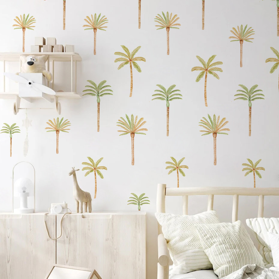 Boho Coconut Palm Tree Wall St - Baby Nursery Set Furniture recension och pris