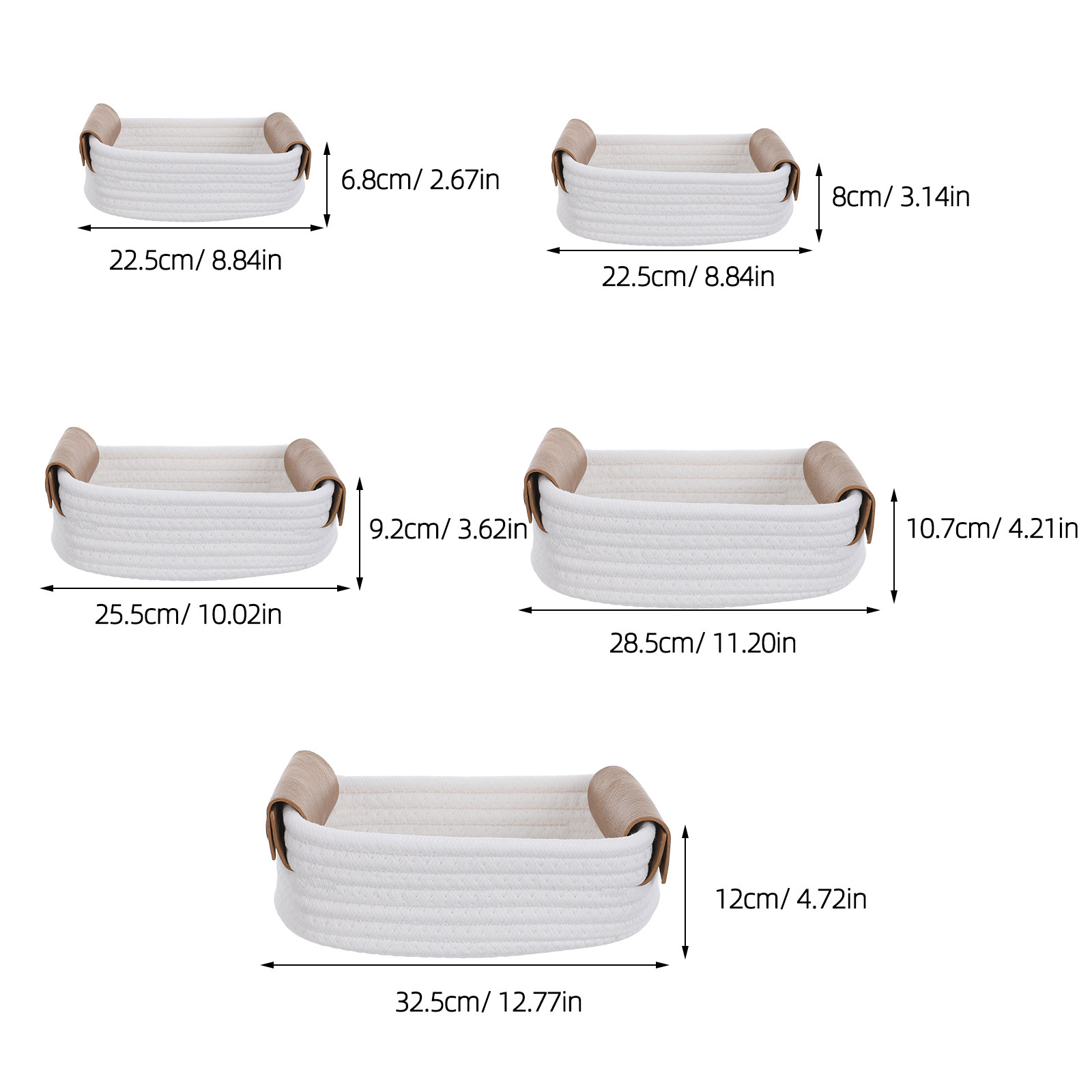 5Pcs Nursery Storage Basket Se - Baby Nursery Shelf recension och pris