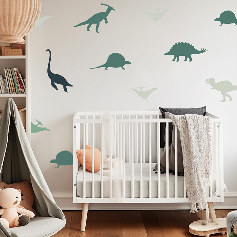 Boho Cartoon Animals Dinosaurs - Baby Nursery Set Furniture recension och pris