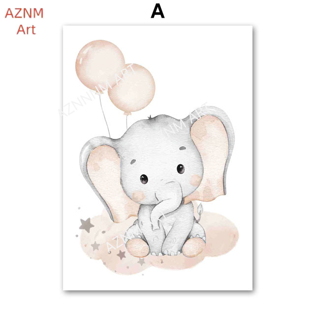 Elephant Balloon Rainbow Moon  - Baby Nursery Home recension och pris