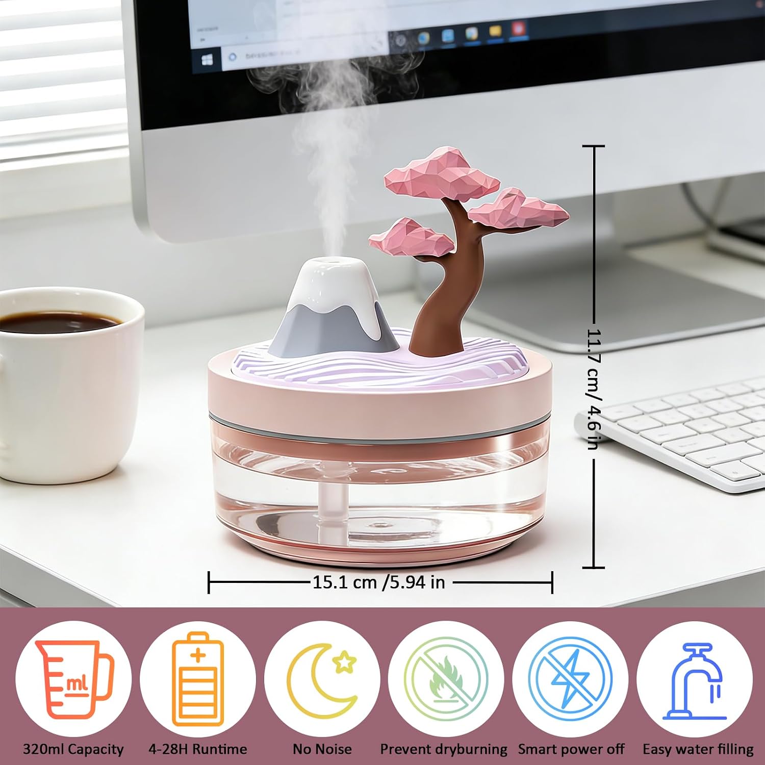 2026 New Upgrade Cherry Blosso - Humidifier Nursery Quiet recension och pris