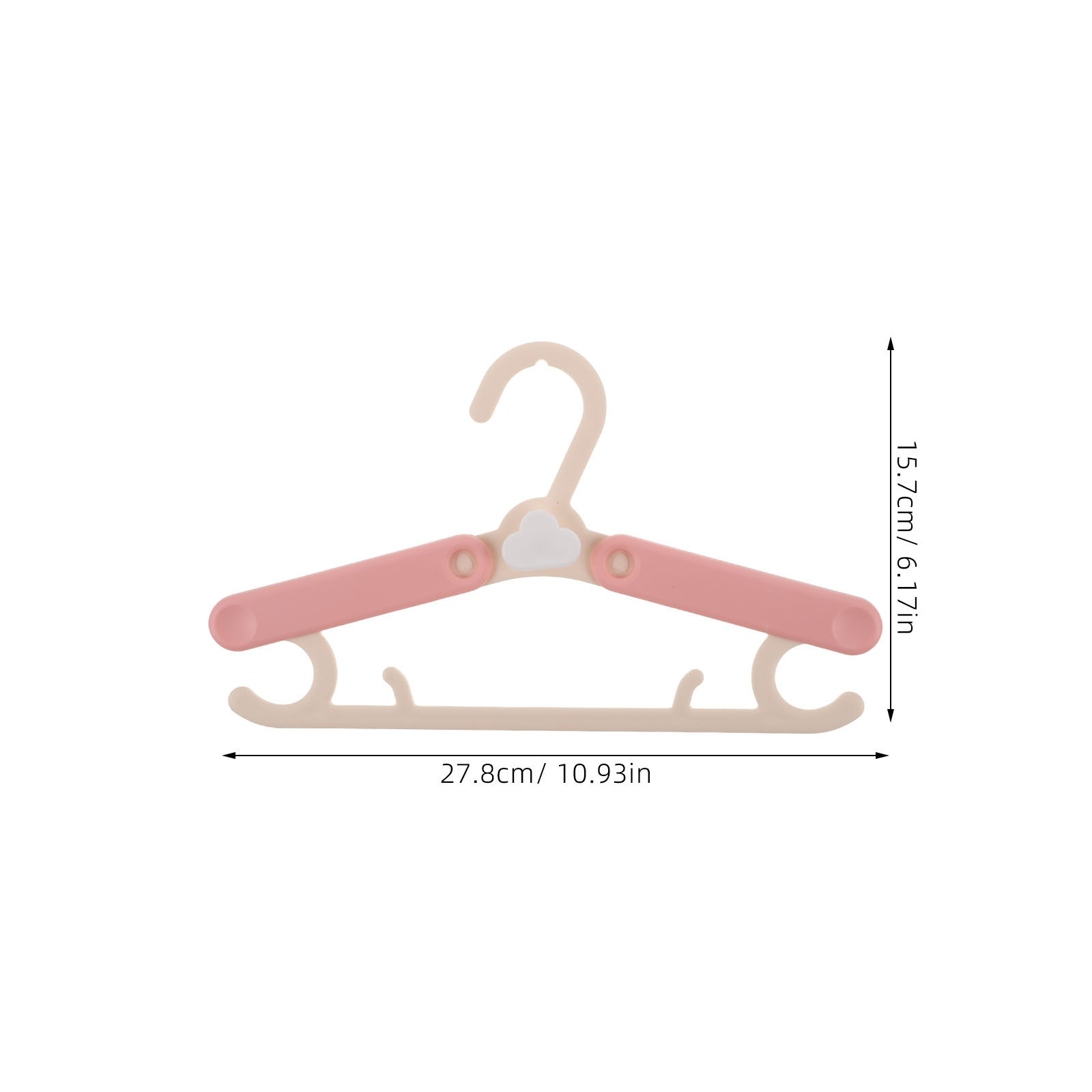 5Pcs Kids Adjustable Plastic H - Baby Nursery Hangers recension och pris