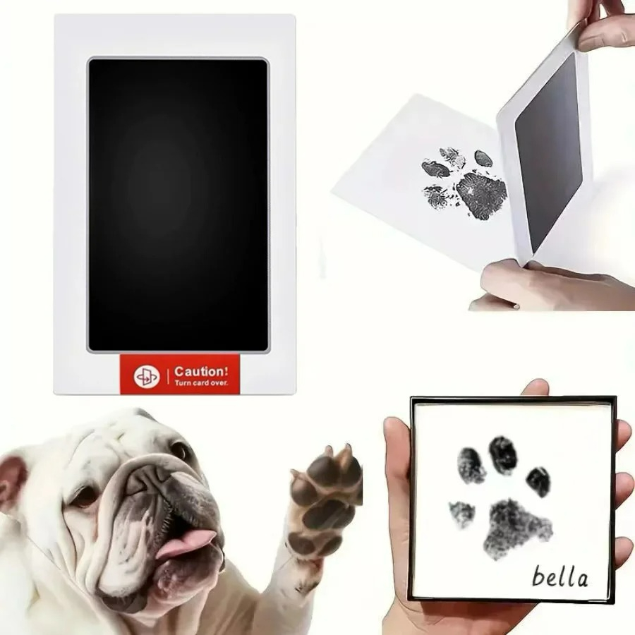 1/2 Set Pet Handprint Footprin - Footprint Ink Kit recension och pris
