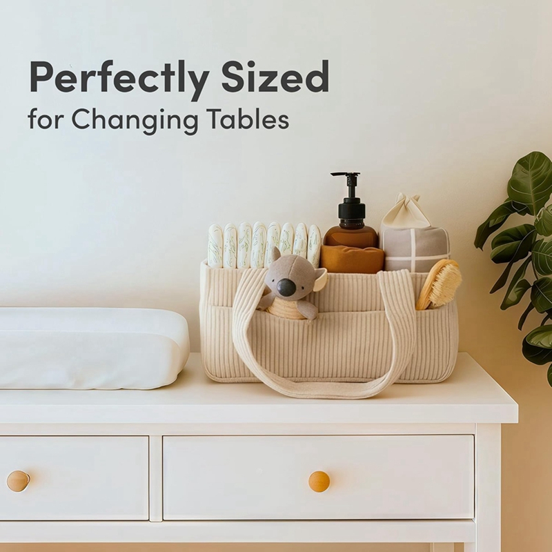 Baby Diaper Organizer for Chan - Baby Nursery Table recension och pris