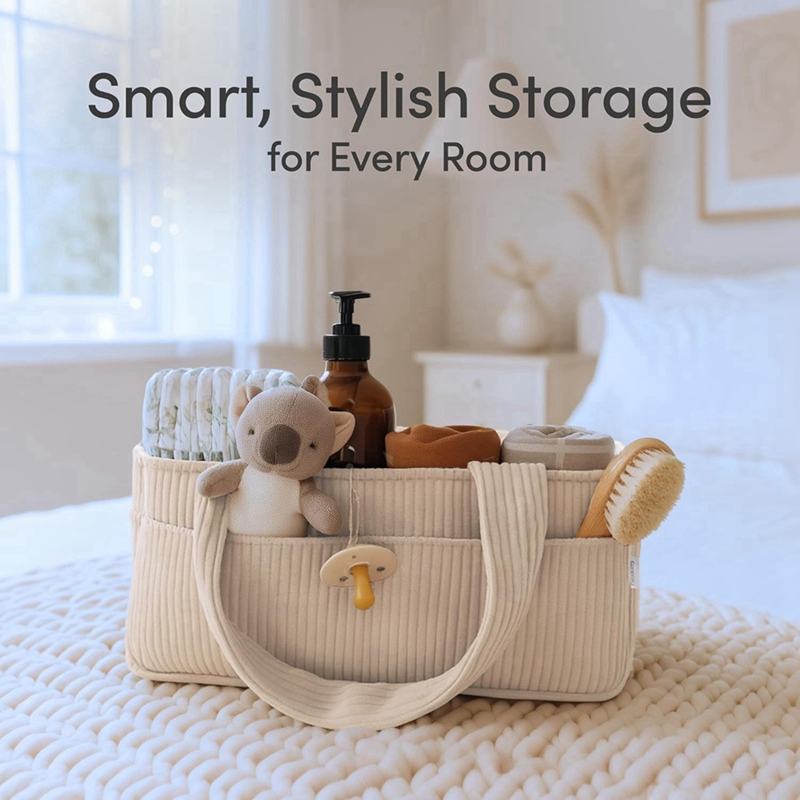 Baby Diaper Organizer for Chan - Baby Nursery Table recension och pris
