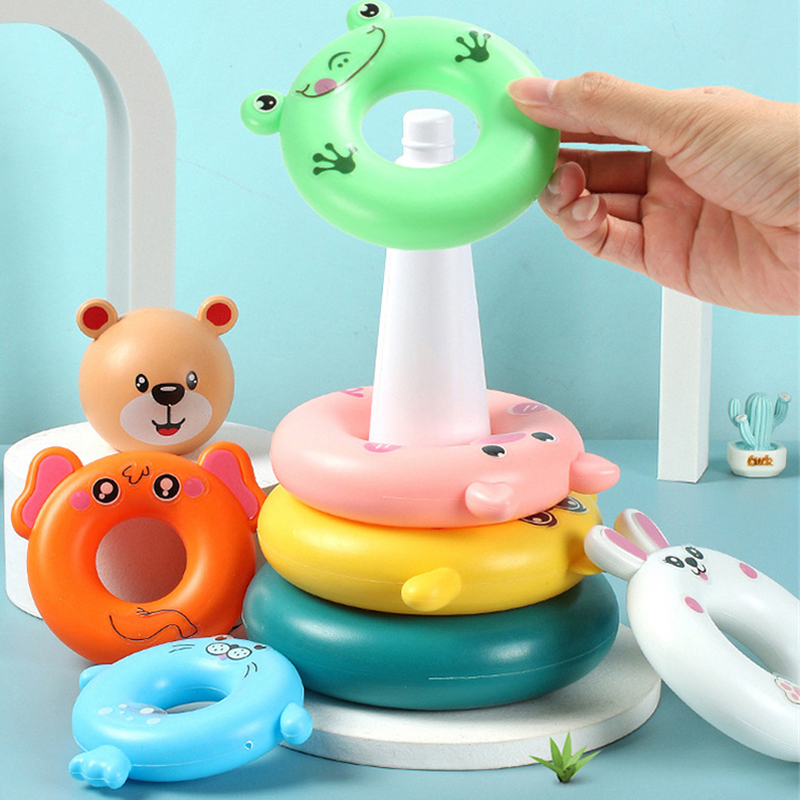 Rainbow Stacking Ring Tower Mo - Baby Nursery Table recension och pris