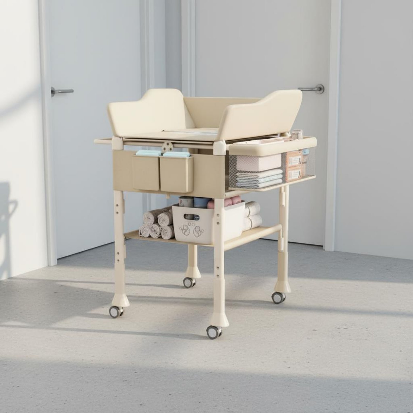 Baby Bath Changing Table Combo - Baby Nursery Table recension och pris