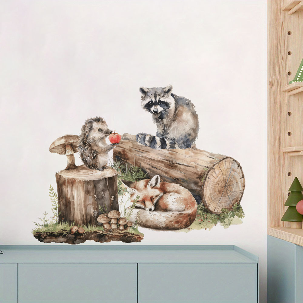 Cartoon Raccoon Hedgehog Fox S - Baby Nursery Set Furniture recension och pris