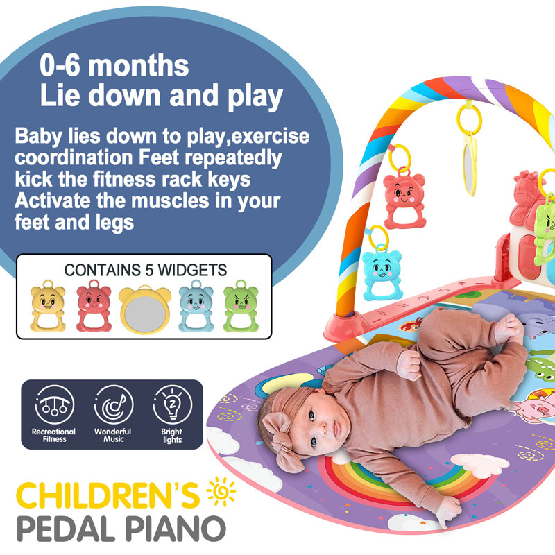 Baby Music Activity Gym Rug Pl - Baby Nursery Shelf recension och pris