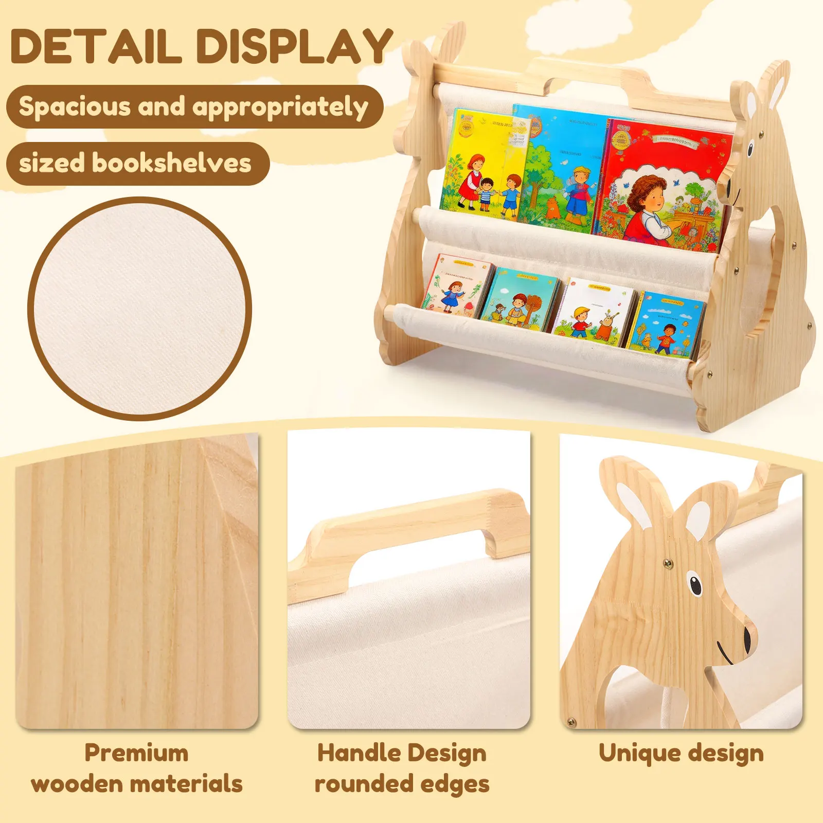 Kids Bookshelf Toddler Book Sh - Baby Nursery Shelf recension och pris