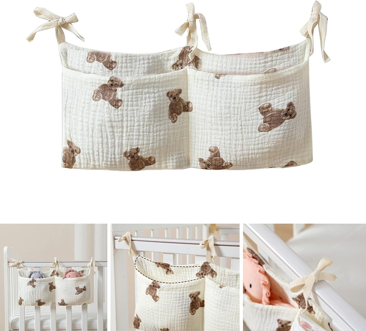 Baby Crib Organizer Cot Caddy  - Baby Nursery Organiser recension och pris
