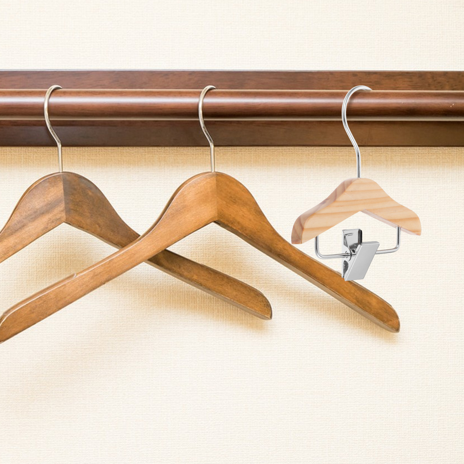 5Pcs Wood Mini Clothes Hangers - Baby Nursery Hangers recension och pris
