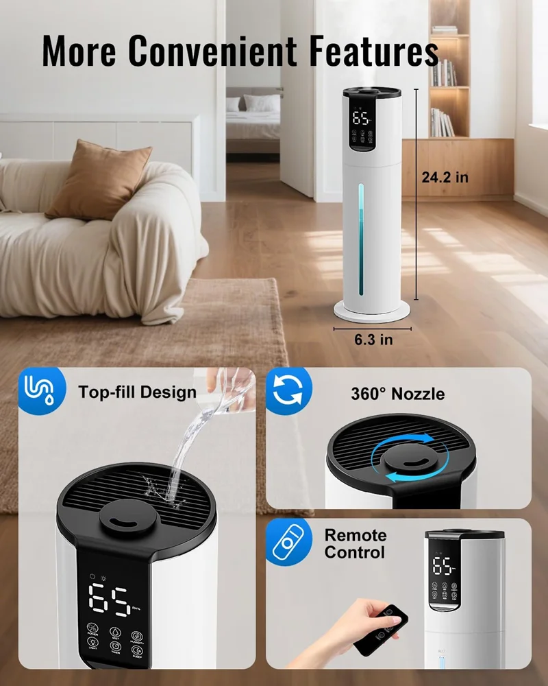 Ultra-Quiet Floor Ultrasonic H - Humidifier Nursery Quiet recension och pris