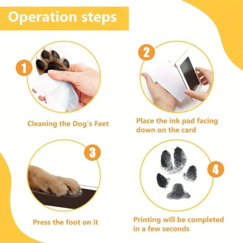 2PCS Baby Handprint and Footpr - Footprint Ink Kit recension och pris