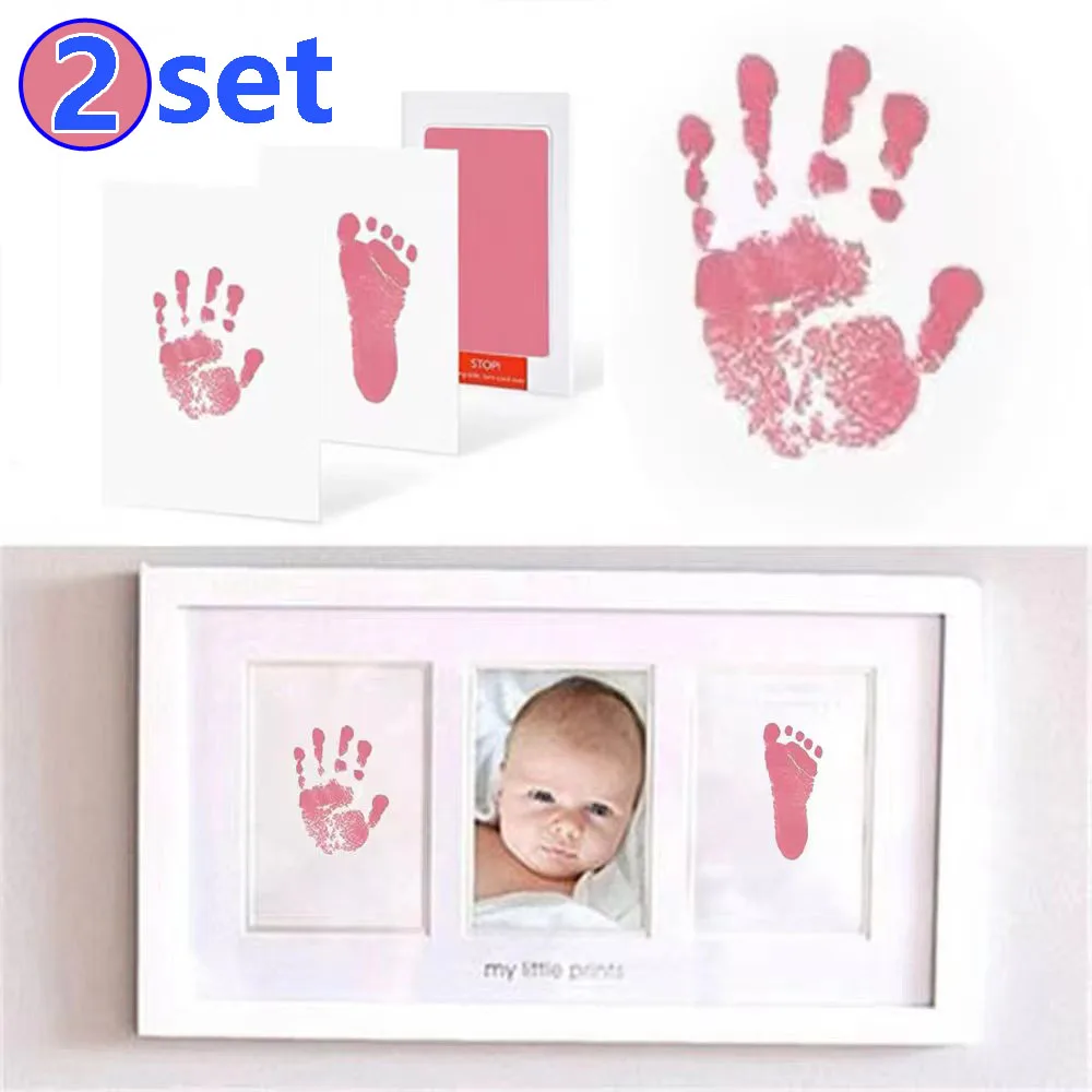 2 Set Newborn Baby DIY Hand An - Footprint Ink Kit recension och pris