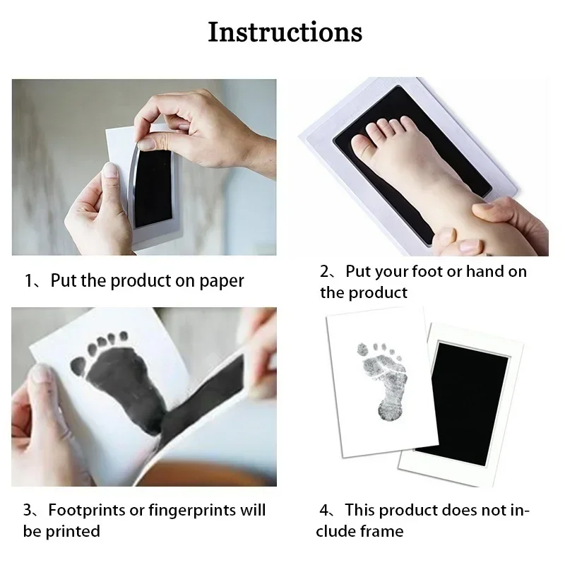 2 Set Newborn Baby DIY Hand An - Footprint Ink Kit recension och pris