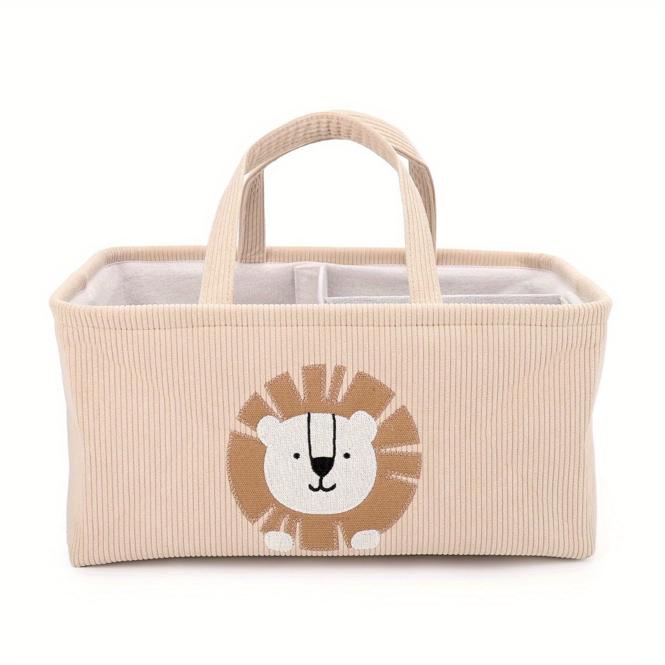 Cute Lion Diaper Caddy Foldabl - Baby Nursery Organiser recension och pris