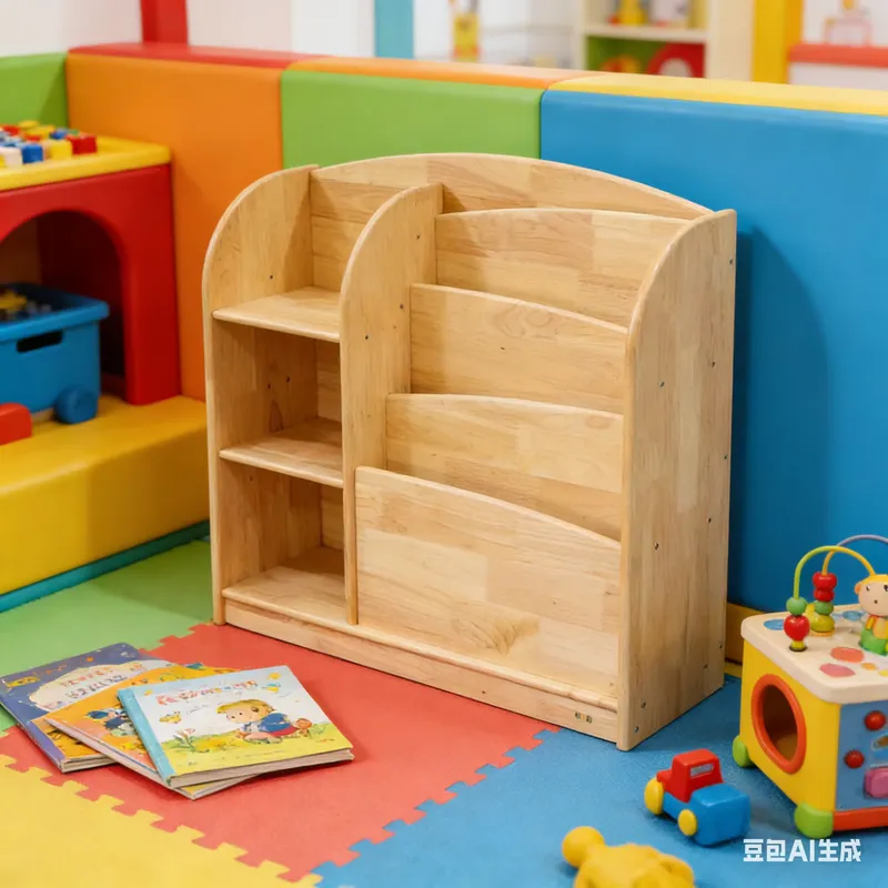 Solid Wood Kids Storage Cabine - Baby Nursery Shelf recension och pris