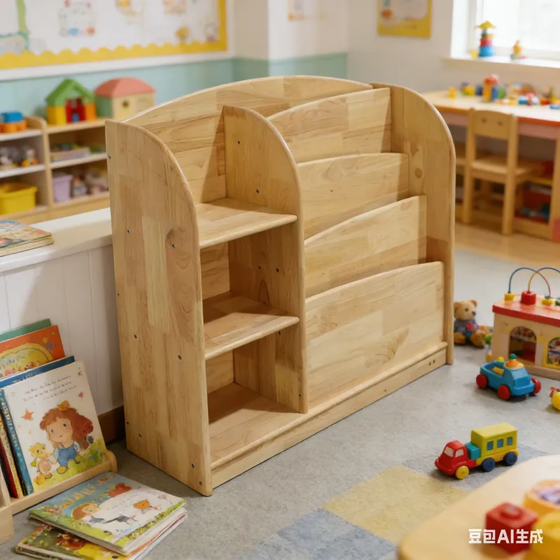 Solid Wood Kids Storage Cabine - Baby Nursery Shelf recension och pris