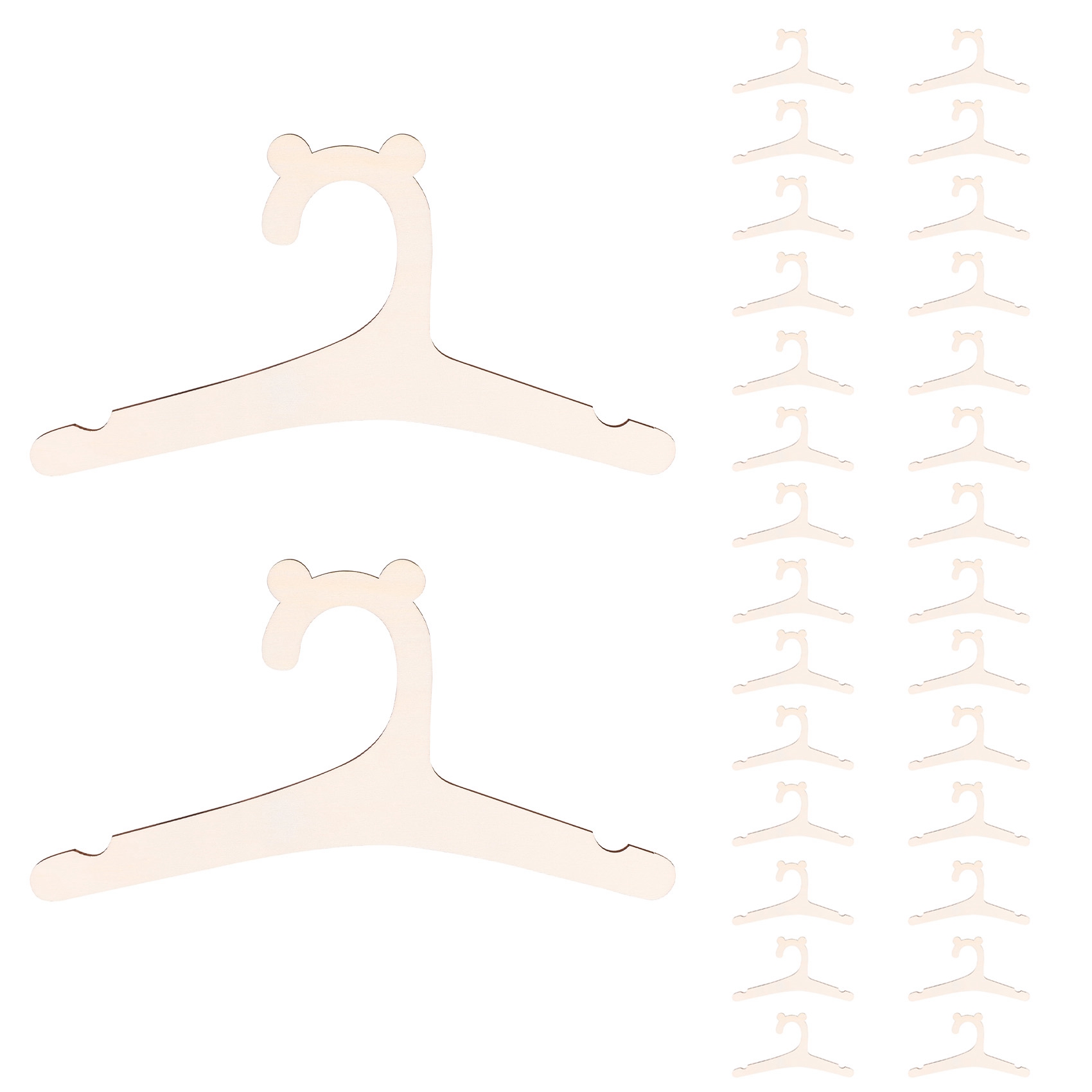 Y42A-30 Pcs Wooden Hanger For  - Baby Nursery Hangers recension och pris
