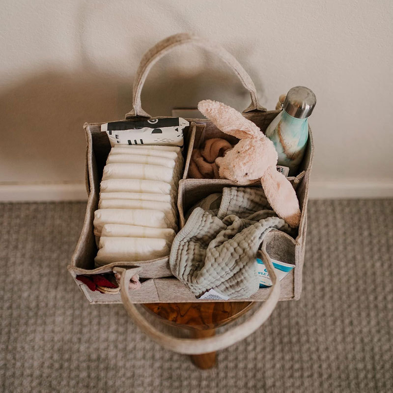 Diaper Caddy - Nursery Storage - Baby Nursery Organiser recension och pris