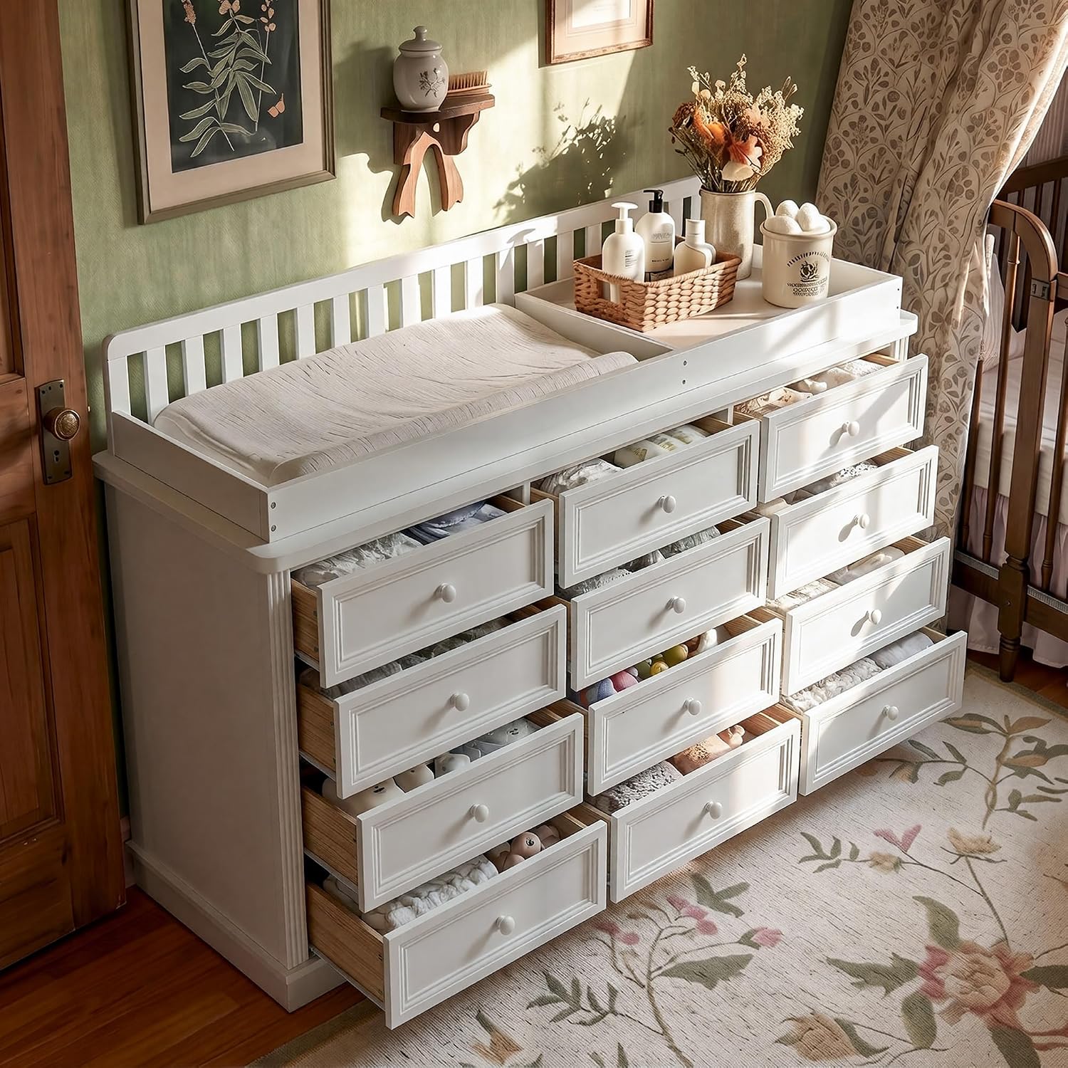 Baby Changing Table Dresser, 1 - Baby Nursery Table recension och pris