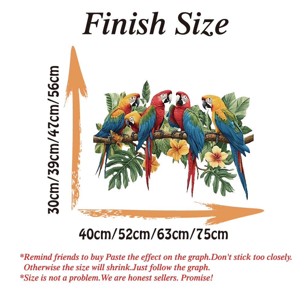 3Pcs Parrots on Branch Wall St - Baby Nursery Set Furniture recension och pris