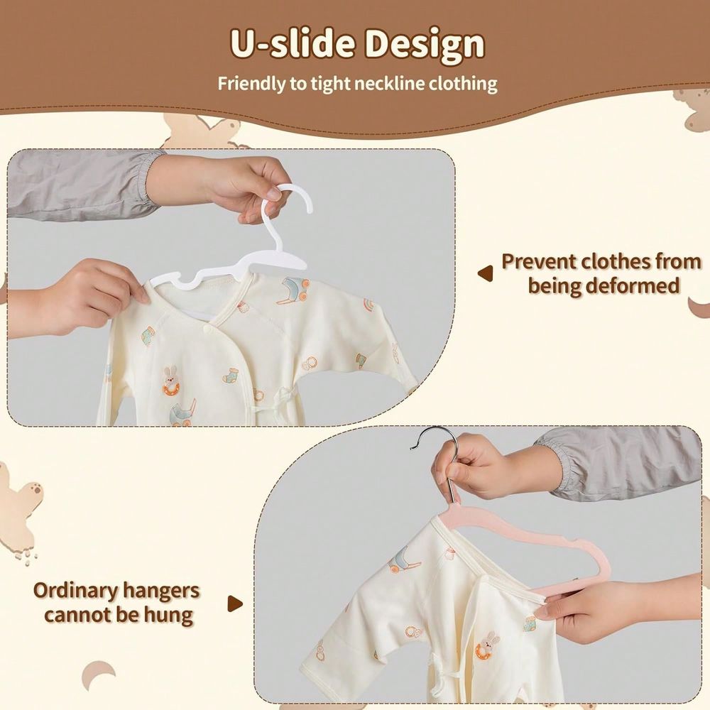 70 100 Pack Kids Hangers Plast - Baby Nursery Hangers recension och pris