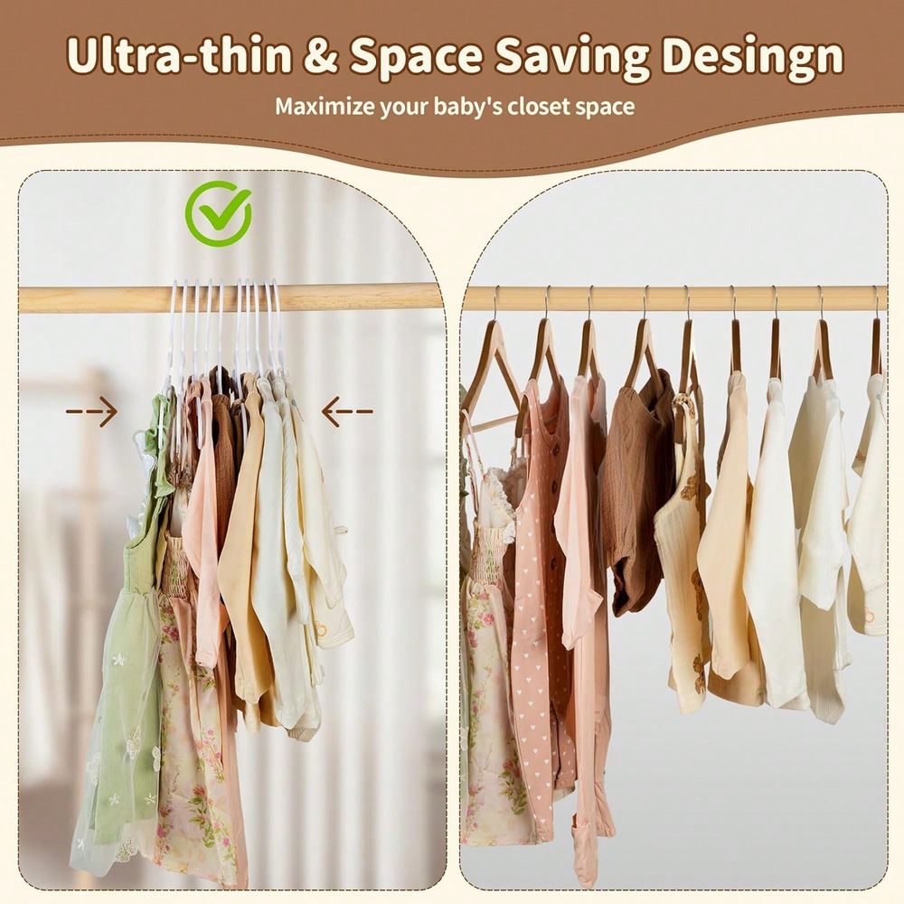 70 100 Pack Kids Hangers Plast - Baby Nursery Hangers recension och pris