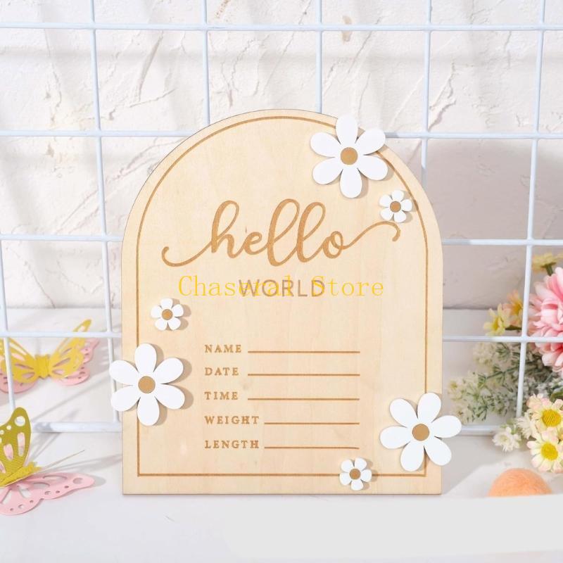 E7CE Hello Wooden Baby Name Si - Baby Nursery Name Sign recension och pris