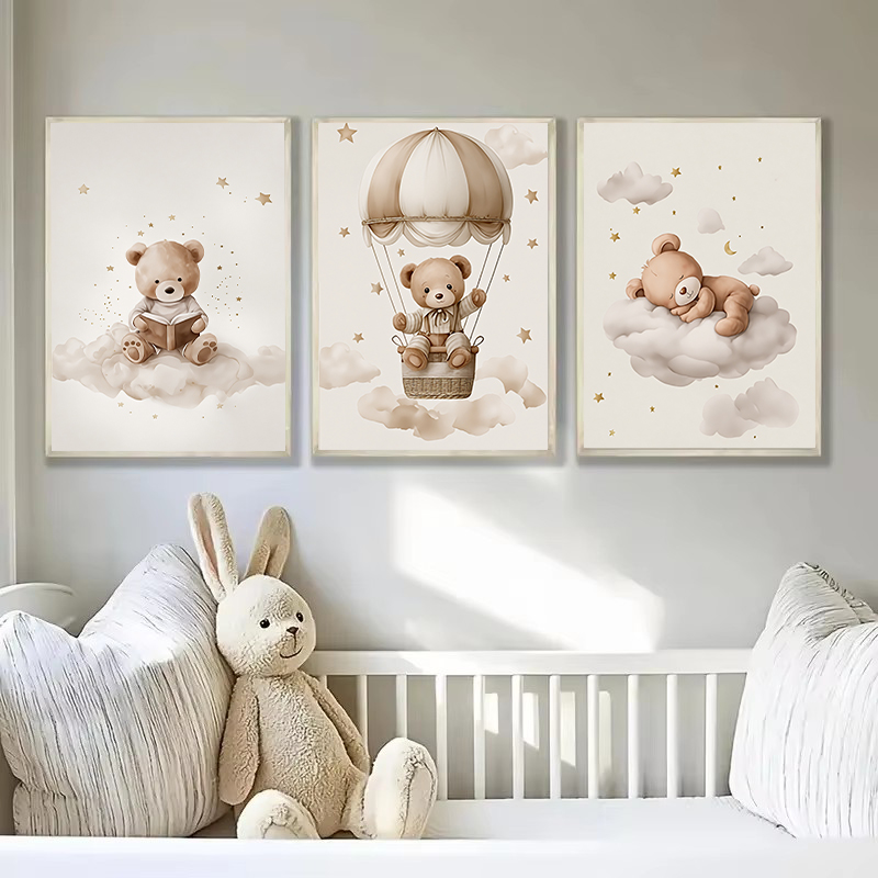 3pcs/set Bohemian Teddy Bear A - Baby Nursery Home recension och pris
