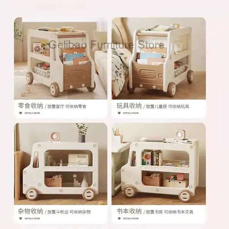 Bookcase Montessori Bookshelf  - Baby Nursery Shelf recension och pris